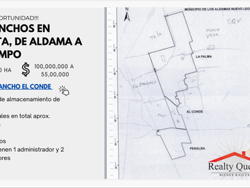 PRECIO DE OPORTUNIDAD SE VENDEN 3 RANCHOS DE ALDAMA A OCAMPO