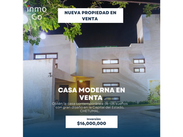 Venta Casa Bahia Chetumal Calderitas Quintana Roo $16MDP
