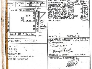 Edificio de Departamentos en Venta en Quilmes Oeste