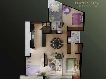 Departamentos de Diseño Moderno con Roof Garden en Zavaleta
