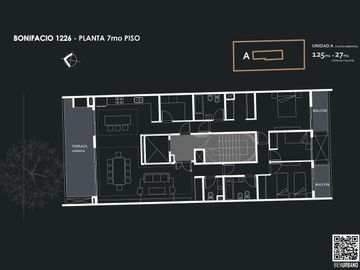 Departamento 3 ambientes c/ 2 balcones - Caballito - Venta