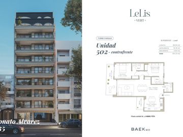 Le Lis VERT | Departamento 3 ambientes - Semipiso | Caballito | 102