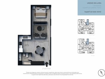 Venta Departamento de 1 Ambiente Divisible en Colegiales, en Pozo