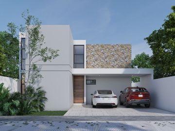 Casa en preventa de 4 Rec. en residencial Gran Bosco en Conkal, Yucatán.