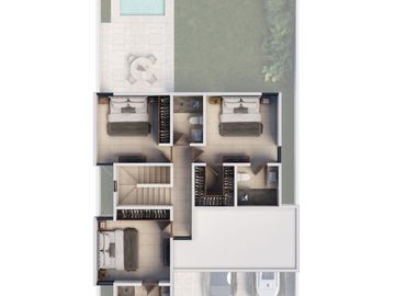 Casa en preventa de 4 Rec. en residencial Gran Bosco en Conkal, Yucatán.