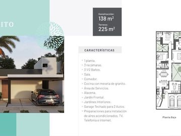 CASA DE 1 PISO EN VENTA EN MÉRIDA EN PRIVADA CUMBRES NOVO NORTE