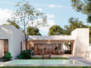 Casa Equipada de 1 piso en venta en Merida en privada Dzidzil Ha