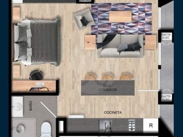Queretaro 30 Departamento en venta en Roma Norte