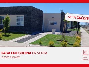 VENTA CASA EN ESQUINA 2 DORM| LA FALDA, CIPOLLETTI