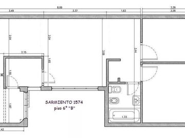 Departamento en venta - 2 Dormitorios 1 Baño - 70Mts2 - San Nicolás