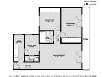 Departamento en Venta de 3 ambientes con balcon en Recoleta