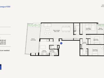 Departamento - Venta 3 ambientes con baulera -Palermo