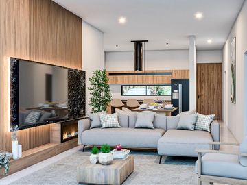 Casa dentro de privada con amenidades en Kikteil