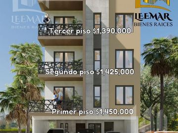 Departamento nuevos en  construccion en preventa, col. obrera, cd. madero