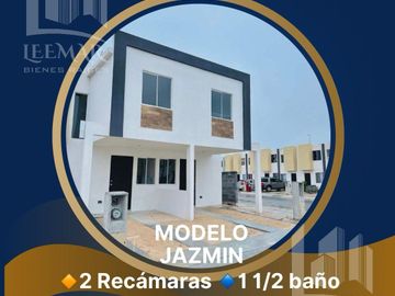 VENTA DE CASAS NUEVAS MODELO JAZMIN, FRACC. SANTA MONICA, ALTAMIRA