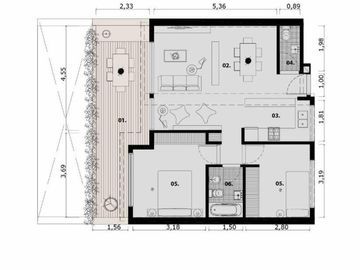 Hermoso Departamento de 4 Amb  a estrenar de Gran Categoría