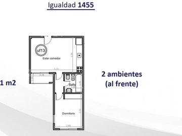DEPARTAMENTO VENTA 2 AMBIENTES CON PATIO HAEDO