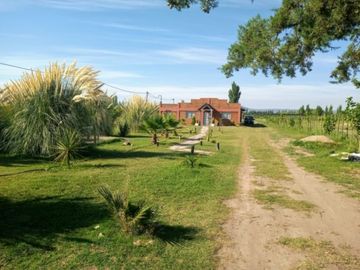 Mendoza Bienes RaÃ­ces  vende terreno parquizado de 5000 mtrs con salÃ³n de evento 290 mtrs  con 2 cabaÃ±as 60 mtrs, cada una una y piscina
