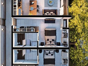 Departamento tipo estudio en venta en Temozón