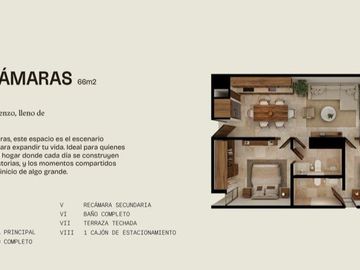 Departamento en preventa en av residencial de Conkal, entrega  julio 2025