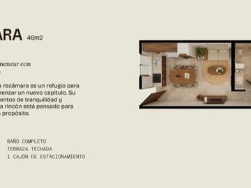 Departamento en preventa en av residencial de Conkal, entrega  julio 2025