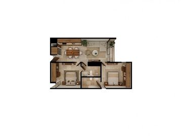 Departamento en preventa en av residencial de Conkal, entrega  julio 2025