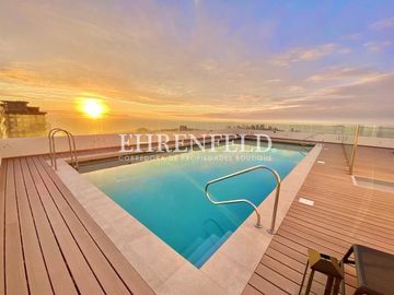 Pinares de Montemar, Concón. Venta departamento 3 dormitorios con gran vista.