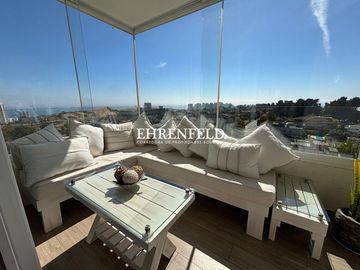 Pinares de Montemar, Concón. Venta departamento 3 dormitorios con gran vista.