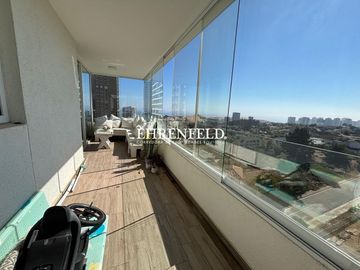 Pinares de Montemar, Concón. Venta departamento 3 dormitorios con gran vista.