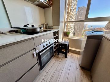 Pinares de Montemar, Concón. Venta departamento 3 dormitorios con gran vista.