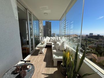 Pinares de Montemar, Concón. Venta departamento 3 dormitorios con gran vista.