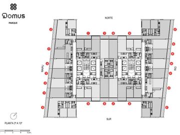Venta 3 ambientes en piso alto. Domus Parque. Multiamenities. Gran parque