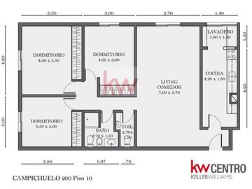 Venta Departamento 4 ambientes con cochera en Caballito