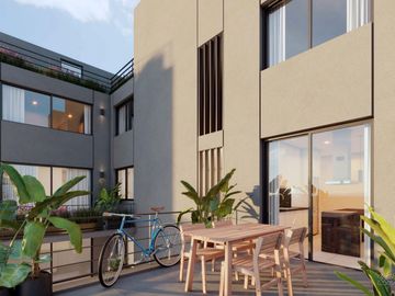 2 AMBIENTES CON PATIO Y TERRAZA DOBLE 76 m2