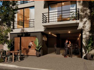 2 AMBIENTES CON PATIO Y TERRAZA DOBLE 76 m2