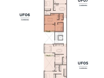 2 AMBIENTES CON PATIO Y TERRAZA DOBLE 76 m2