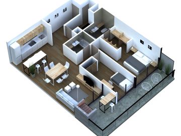 DEPARTAMENTO venta LANUS OESTE tres ambientes SUM