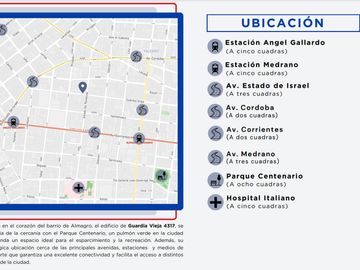VENTA 2 AMBIENTES C/ESCRITORIO - Almagro