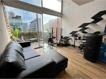 Loft Providencia. 1D+1B+E+B. Metro  P. de Valdivia
