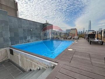 Loft Providencia. 1D+1B+E+B. Metro  P. de Valdivia