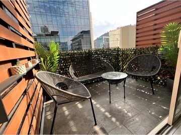 Loft Providencia. 1D+1B+E+B. Metro  P. de Valdivia