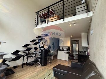 Loft Providencia. 1D+1B+E+B. Metro  P. de Valdivia