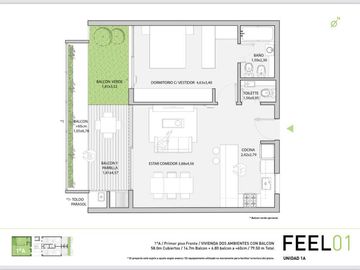 WASHINGTON FEEL EXCEPC PH/LOFT 2 AMB C/GR BCON TZA C/PARRILL C/COCHERA FIJA CUB MTS PQUE SAAVEDRA