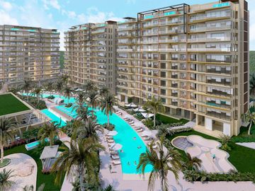 Departamento 2 habitaciones en Cancún con amenidades tipo resort