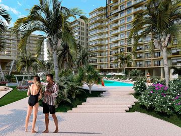 Departamento 3 habitaciones en Cancún con amenidades tipo resort