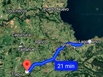 PARCELA  A 20 MINUTOS DEL LAGO RANCO