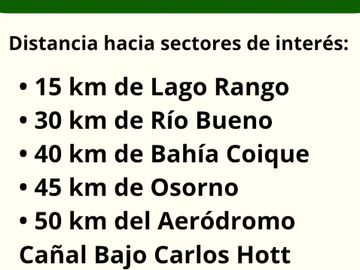 PARCELA  A 20 MINUTOS DEL LAGO RANCO