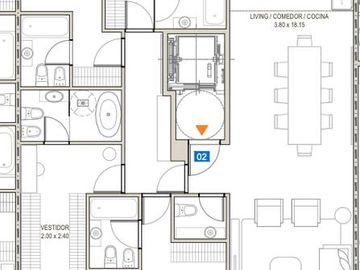 Departamento 4 ambientes en Caballito Donna Salvia