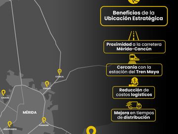 Terrenos industriales en Venta en Merida -Park24-