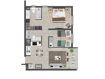 Departamento en Venta en Depto en Venta de 2 hab. en Ñuñoa. ENTREGA INMEDIATA